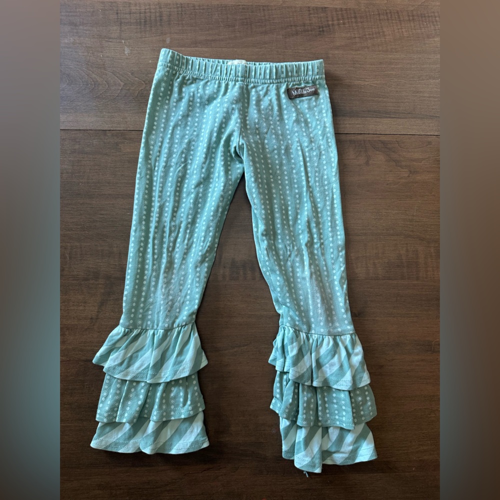 Matilda Jane Mint Ruffle Leggings